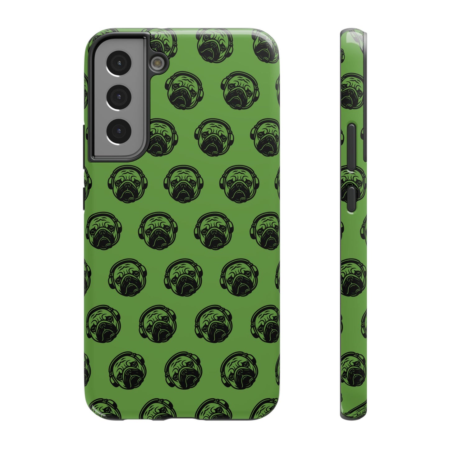 [Green] Poogstek Logo Stylish Impact-Resistant Phone Case with Cool Headphone Design, Hipster Gift, Fun Phone Accessory, Trendy Tech Case, Unique [...]