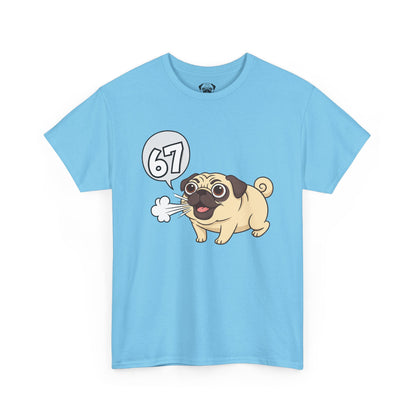 Cute Trendy Poogs Pug 67 Tee, Casual Dog Lover's T-Shirt, Gift for Pet Owners, Funny Friendship Shirt, Unisex Cotton Tee