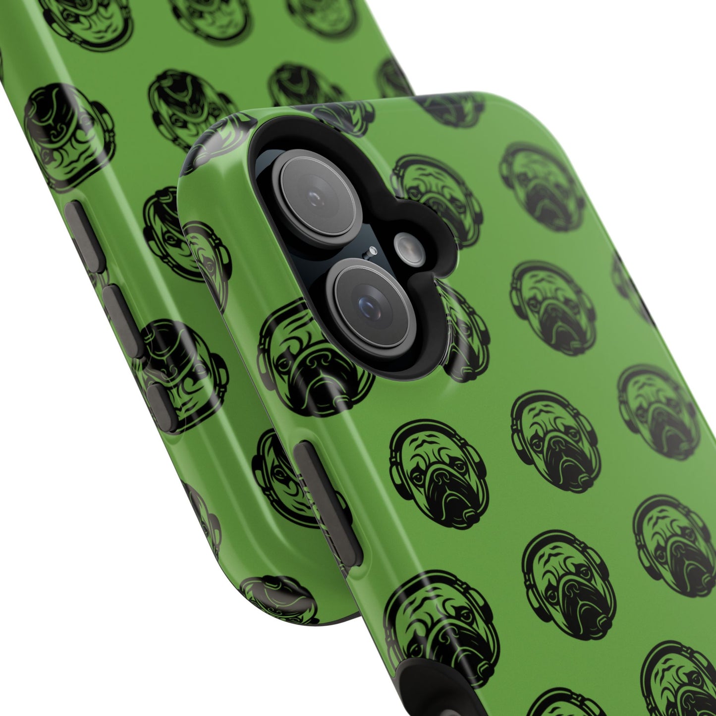 [Green] Poogstek Logo Stylish Impact-Resistant Phone Case with Cool Headphone Design, Hipster Gift, Fun Phone Accessory, Trendy Tech Case, Unique [...]