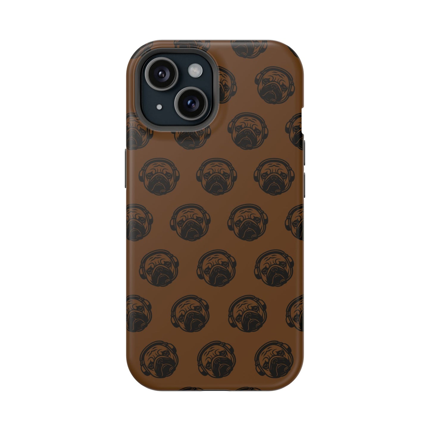 [Brown] Poogstek Logo Stylish Impact-Resistant Phone Case with Cool Headphone Design, Hipster Gift, Fun Phone Accessory, Trendy Tech Case, Unique [...]