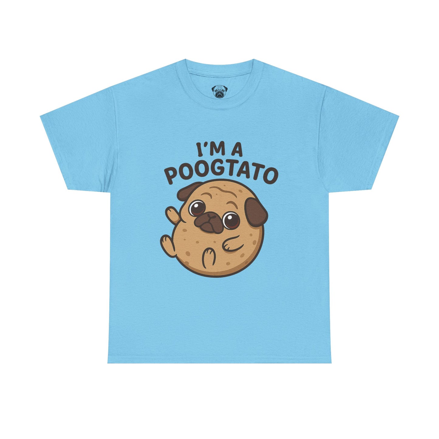 Cute Pug Potato Poogtato Tee, Casual Dog Lover's T-Shirt, Halloween Gift for Pet Owners, Funny Friendship Shirt, Unisex Cotton Tee
