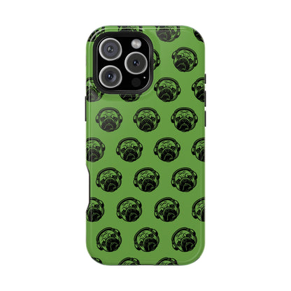 [Green] Poogstek Logo Stylish Impact-Resistant Phone Case with Cool Headphone Design, Hipster Gift, Fun Phone Accessory, Trendy Tech Case, Unique [...]