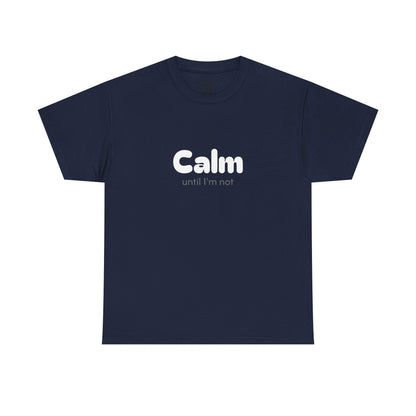 Unisex Typography Humor Tee – Calm until I'm not