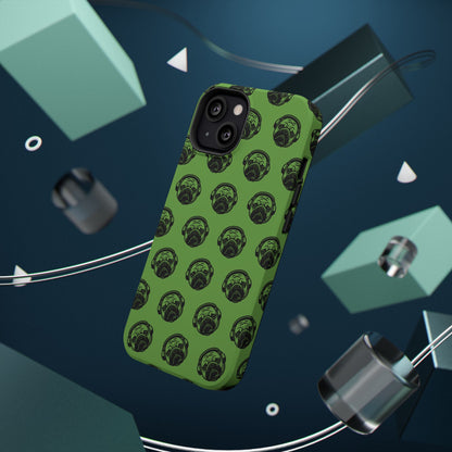 [Green] Poogstek Logo Stylish Impact-Resistant Phone Case with Cool Headphone Design, Hipster Gift, Fun Phone Accessory, Trendy Tech Case, Unique [...]
