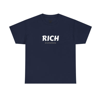 T-Shirt - Bait and Switch Humor UniSex Rich in Emotions Typography Tee