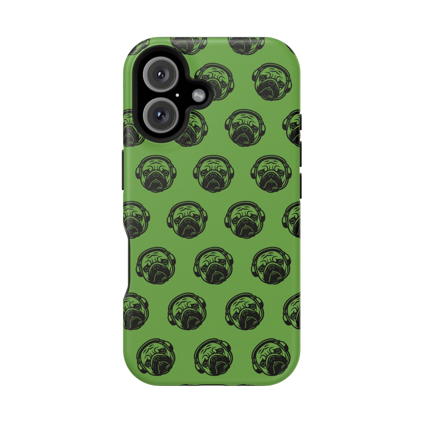 [Green] Poogstek Logo Stylish Impact-Resistant Phone Case with Cool Headphone Design, Hipster Gift, Fun Phone Accessory, Trendy Tech Case, Unique [...]