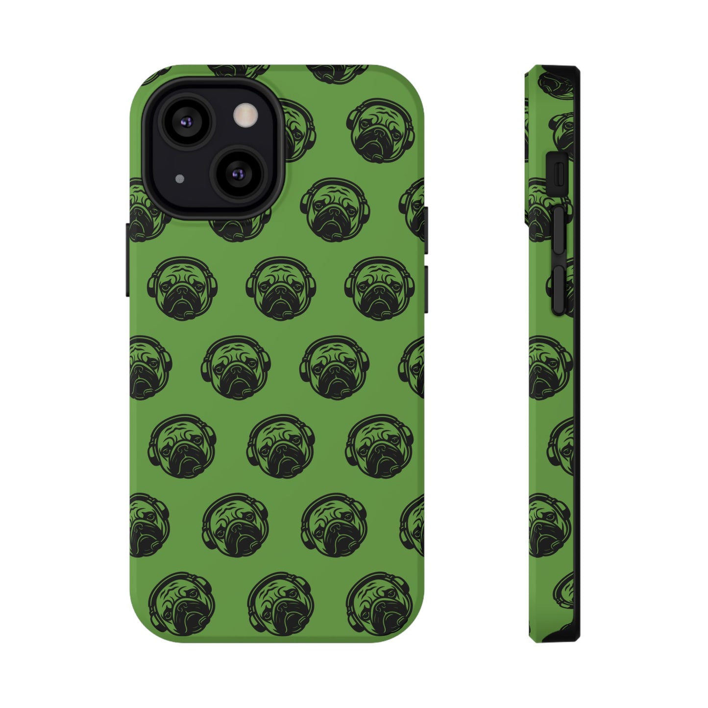 [Green] Poogstek Logo Stylish Impact-Resistant Phone Case with Cool Headphone Design, Hipster Gift, Fun Phone Accessory, Trendy Tech Case, Unique [...]