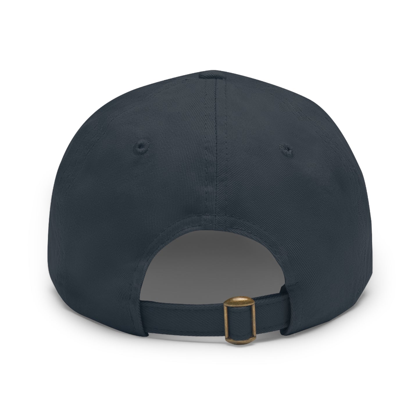 [Navy] Unisex Poogstek Hat with Leather Patch, Cute Pet Lover Cap, Gift for Dog Owners, Adjustable Baseball Cap, Fun Casual Headwear