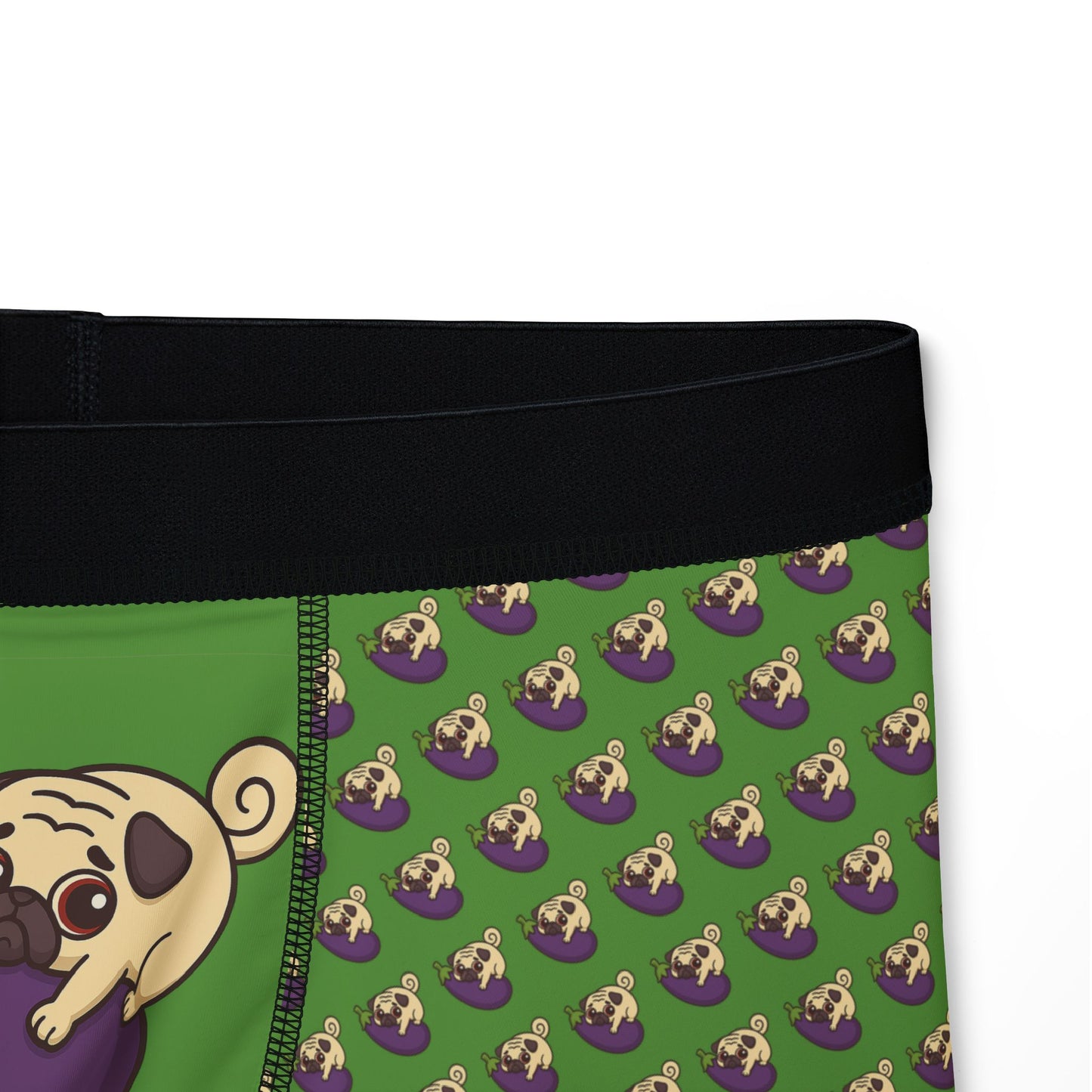 Whimsical Pug-Themed Men's Boxers, Fun Underwear for Dog Lovers, Unique Gifts, AOP Printed Boxers, Playful Everyday Comfort