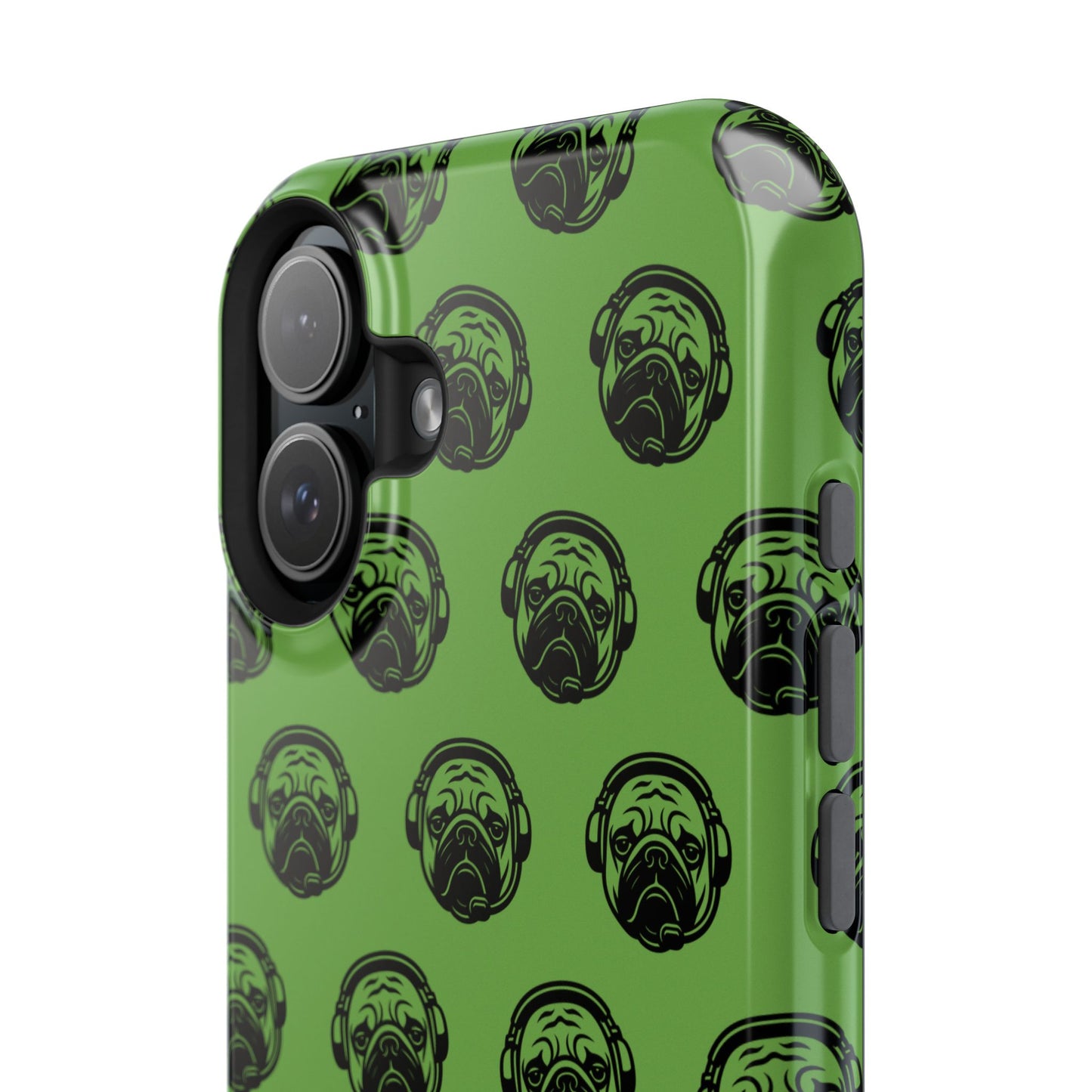 [Green] Poogstek Logo Stylish Impact-Resistant Phone Case with Cool Headphone Design, Hipster Gift, Fun Phone Accessory, Trendy Tech Case, Unique [...]