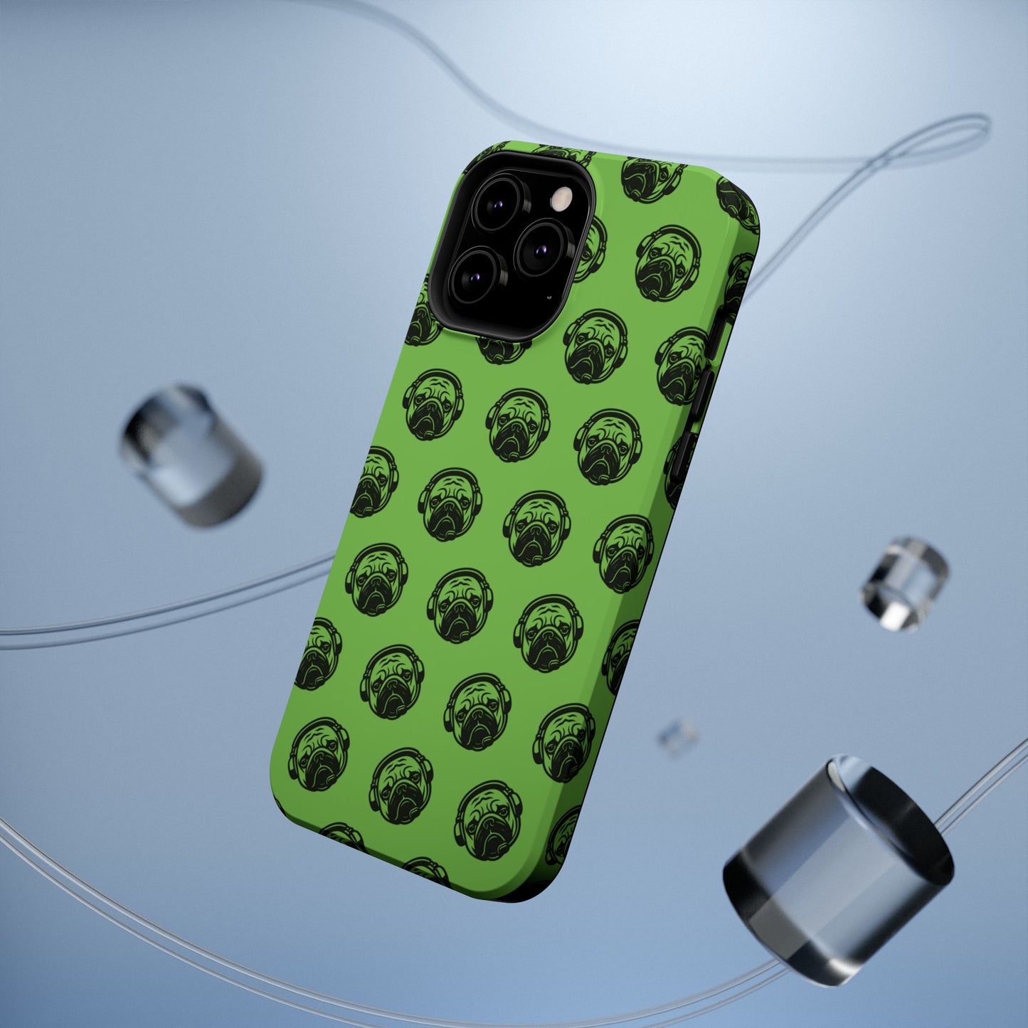 [Green] Poogstek Logo Stylish Impact-Resistant Phone Case with Cool Headphone Design, Hipster Gift, Fun Phone Accessory, Trendy Tech Case, Unique [...]