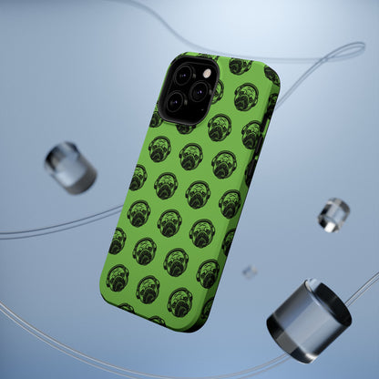 [Green] Poogstek Logo Stylish Impact-Resistant Phone Case with Cool Headphone Design, Hipster Gift, Fun Phone Accessory, Trendy Tech Case, Unique [...]