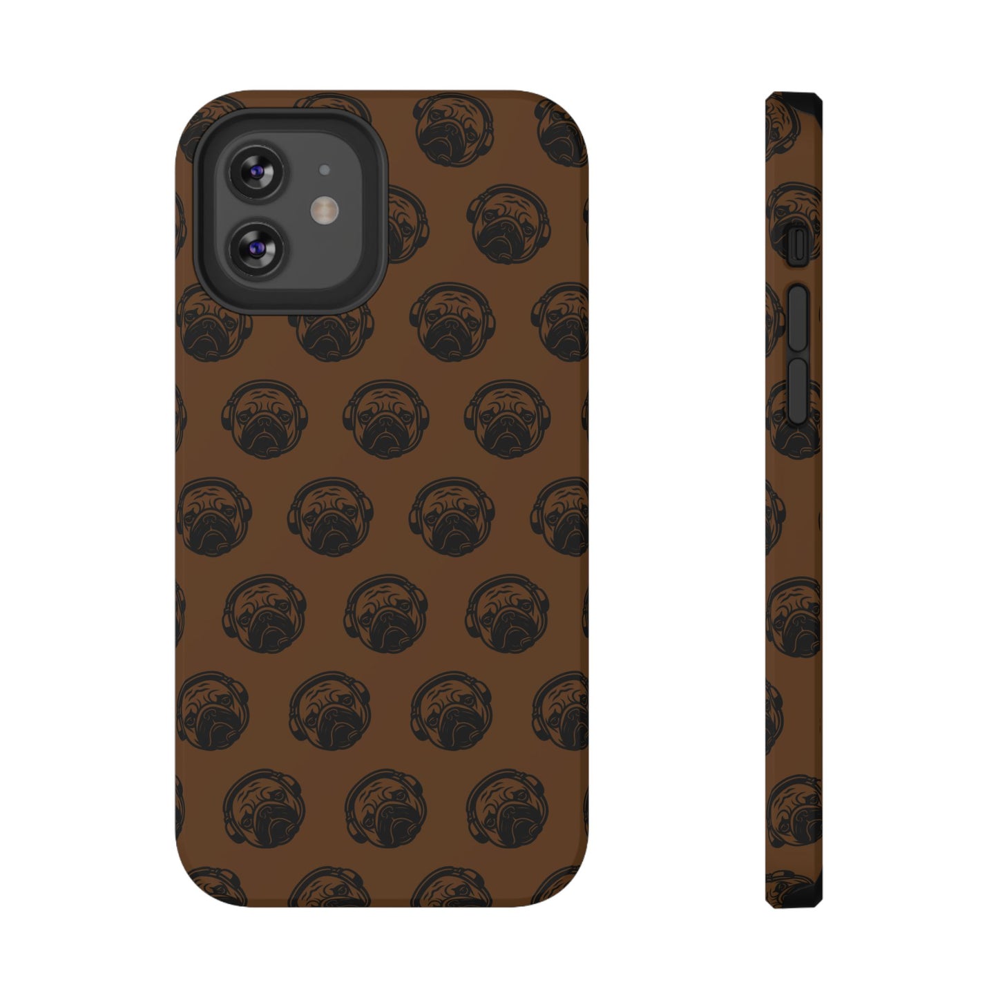 [Brown] Poogstek Logo Stylish Impact-Resistant Phone Case with Cool Headphone Design, Hipster Gift, Fun Phone Accessory, Trendy Tech Case, Unique [...]
