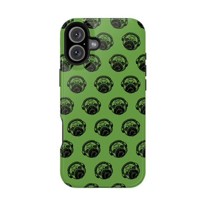 [Green] Poogstek Logo Stylish Impact-Resistant Phone Case with Cool Headphone Design, Hipster Gift, Fun Phone Accessory, Trendy Tech Case, Unique [...]