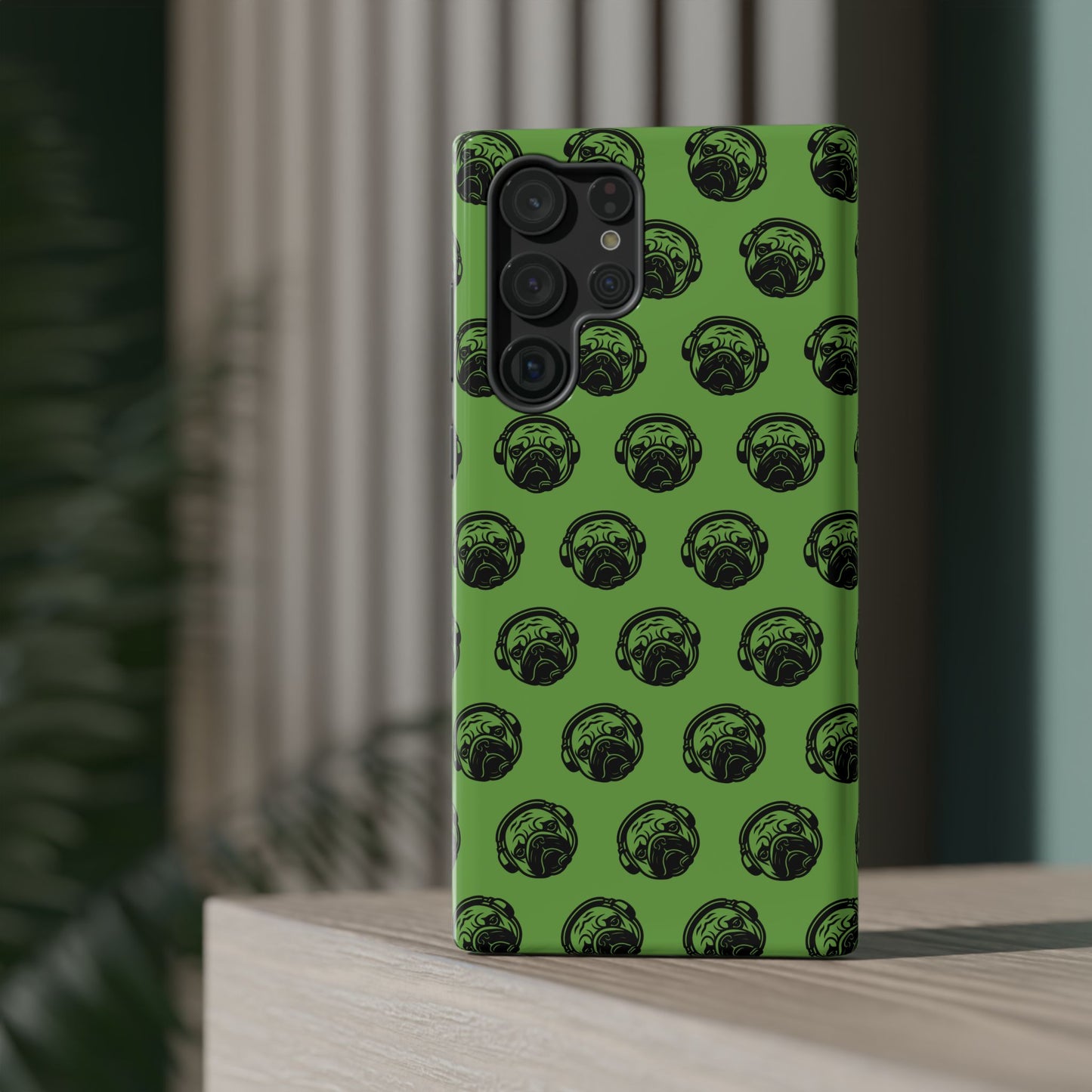 [Green] Poogstek Logo Stylish Impact-Resistant Phone Case with Cool Headphone Design, Hipster Gift, Fun Phone Accessory, Trendy Tech Case, Unique [...]
