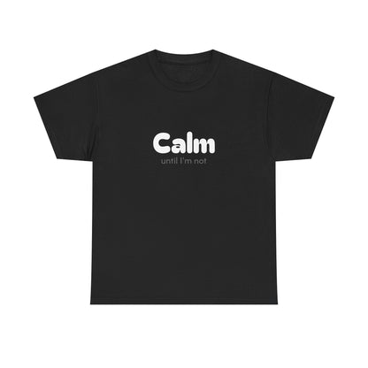 Unisex Typography Humor Tee – Calm until I'm not