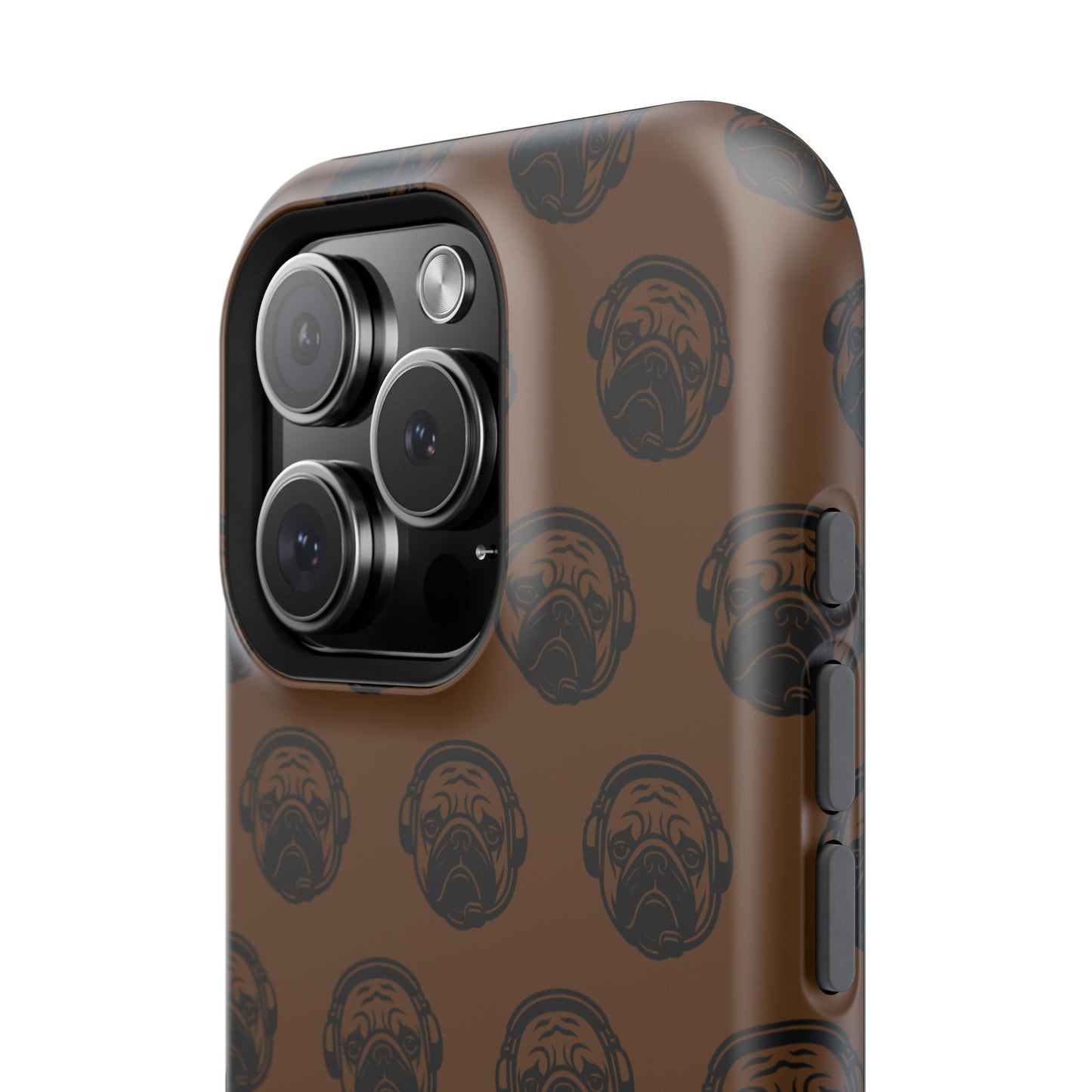 [Brown] Poogstek Logo Stylish Impact-Resistant Phone Case with Cool Headphone Design, Hipster Gift, Fun Phone Accessory, Trendy Tech Case, Unique [...]