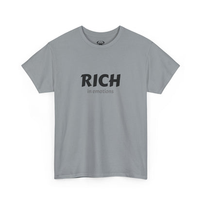 T-Shirt - Bait and Switch Humor UniSex Rich in Emotions Typography Tee