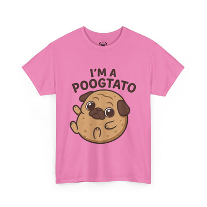 Cute Pug Potato Poogtato Tee, Casual Dog Lover's T-Shirt, Halloween Gift for Pet Owners, Funny Friendship Shirt, Unisex Cotton Tee