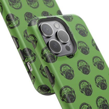 [Green] Poogstek Logo Stylish Impact-Resistant Phone Case with Cool Headphone Design, Hipster Gift, Fun Phone Accessory, Trendy Tech Case, Unique [...]