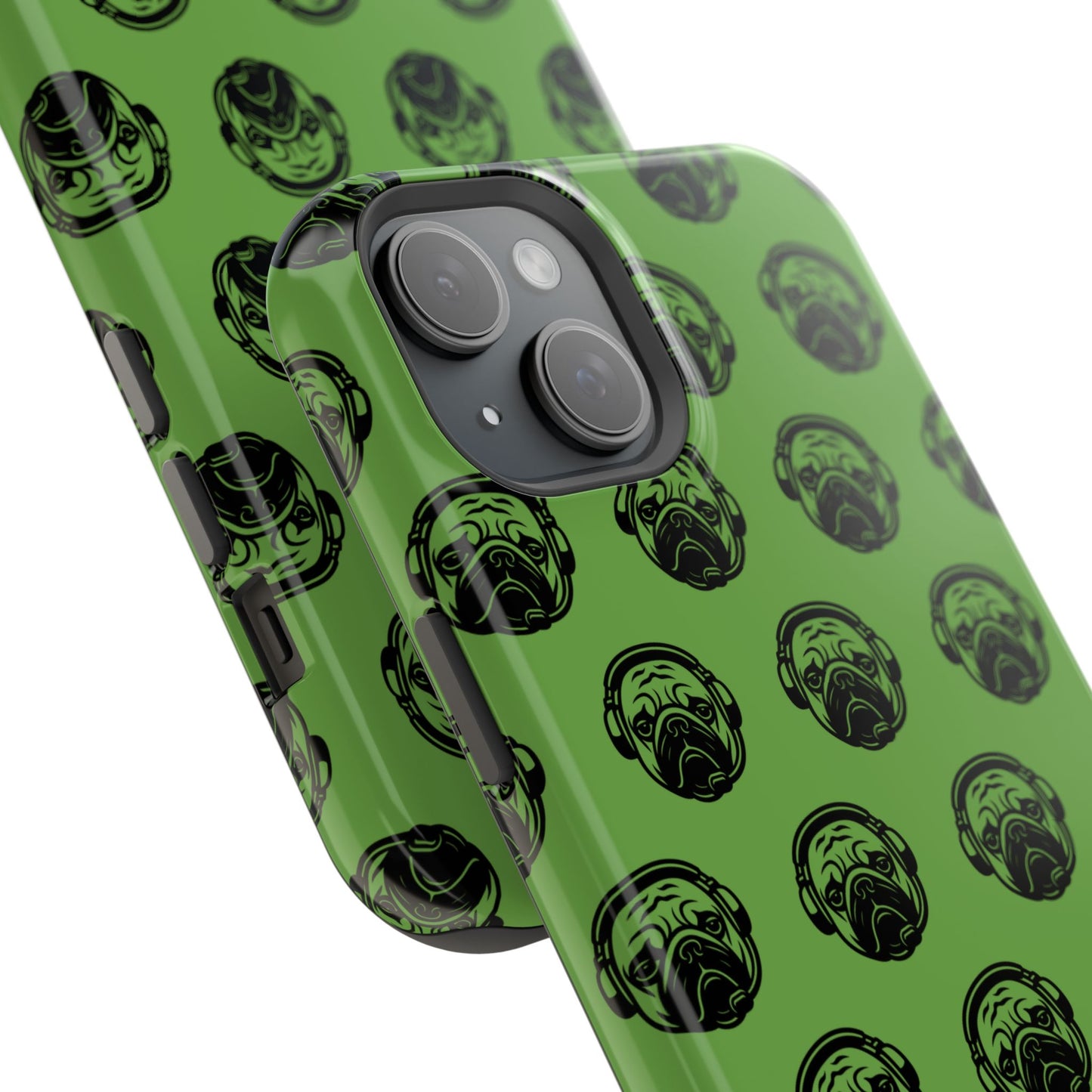 [Green] Poogstek Logo Stylish Impact-Resistant Phone Case with Cool Headphone Design, Hipster Gift, Fun Phone Accessory, Trendy Tech Case, Unique [...]