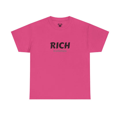 T-Shirt - Bait and Switch Humor UniSex Rich in Emotions Typography Tee