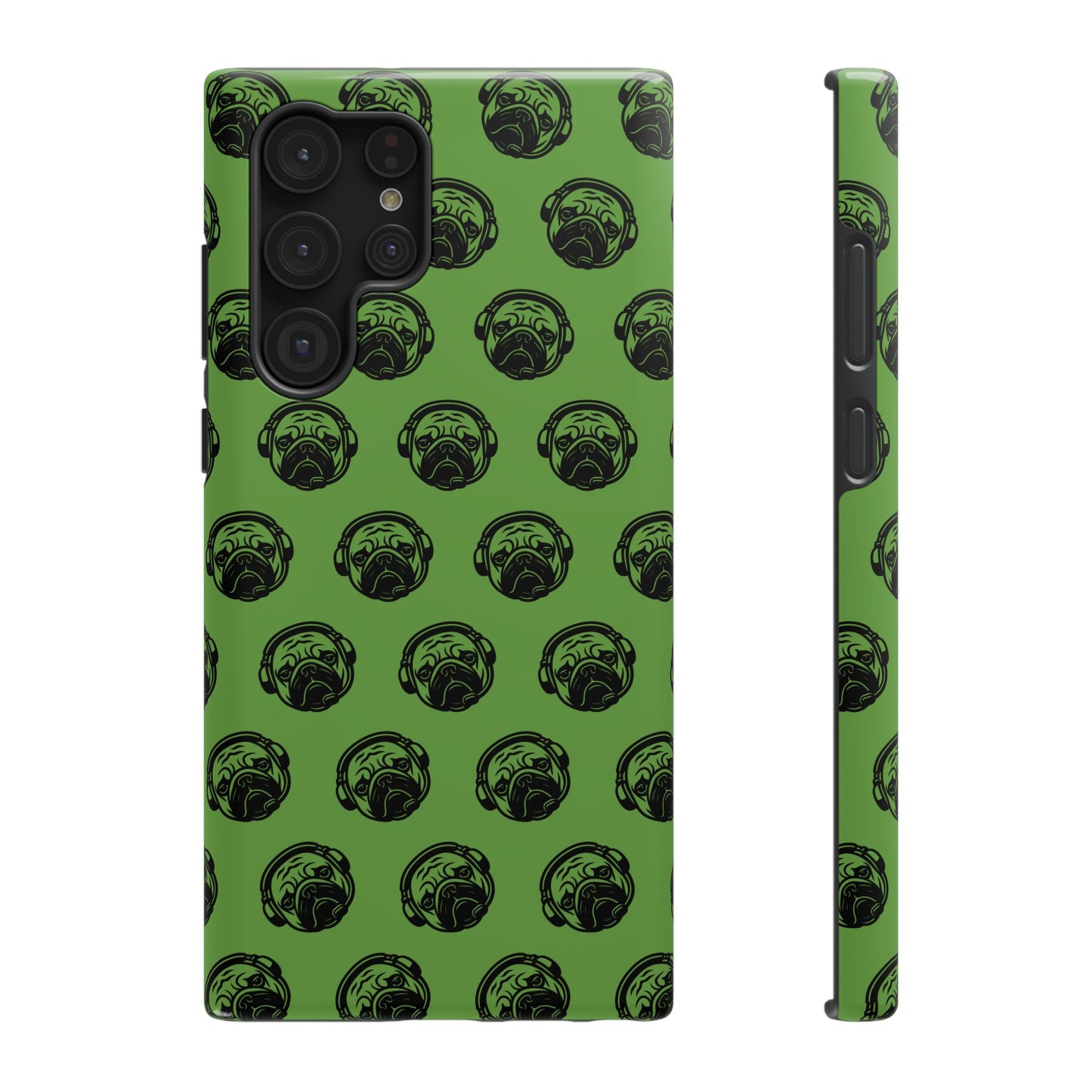 [Green] Poogstek Logo Stylish Impact-Resistant Phone Case with Cool Headphone Design, Hipster Gift, Fun Phone Accessory, Trendy Tech Case, Unique [...]