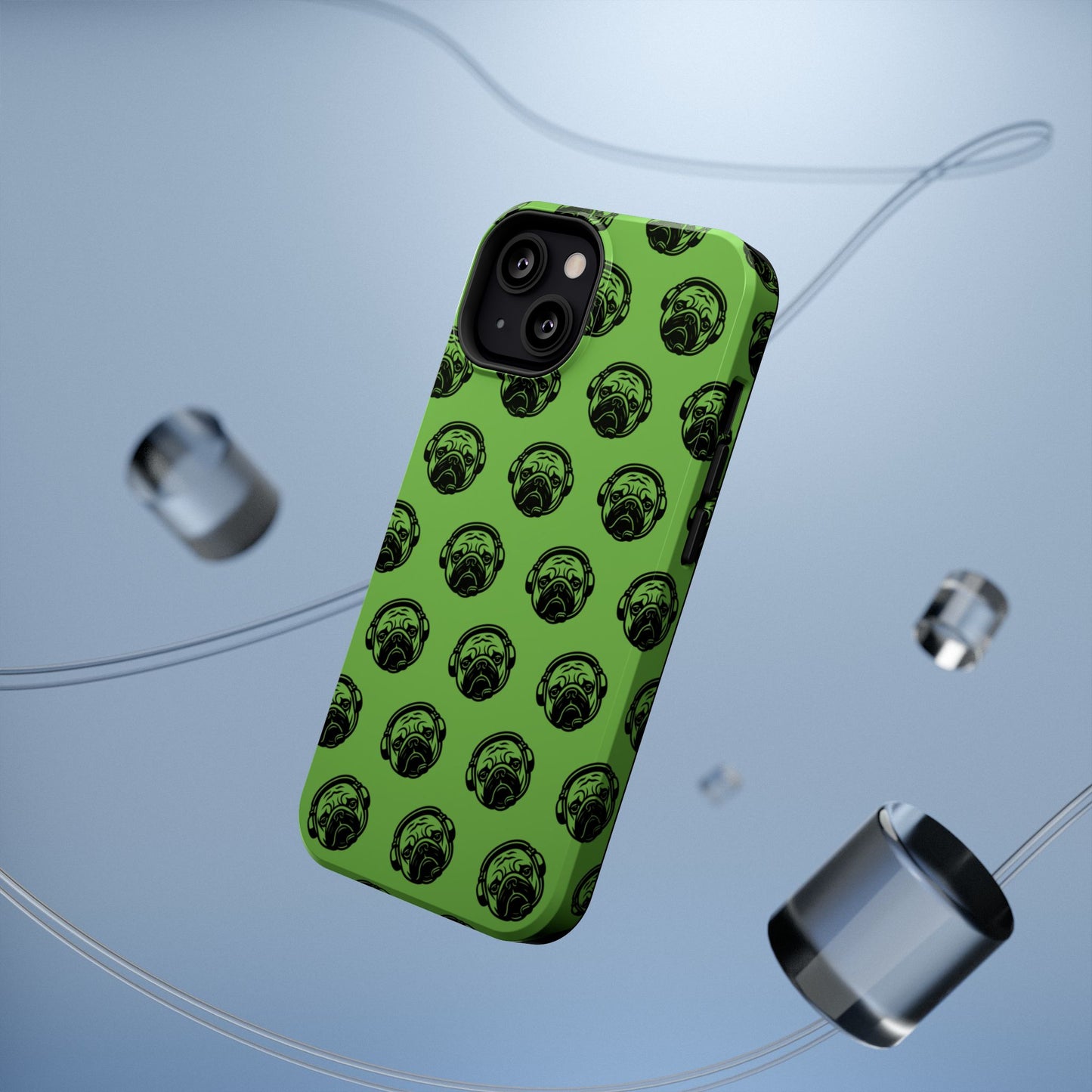 [Green] Poogstek Logo Stylish Impact-Resistant Phone Case with Cool Headphone Design, Hipster Gift, Fun Phone Accessory, Trendy Tech Case, Unique [...]