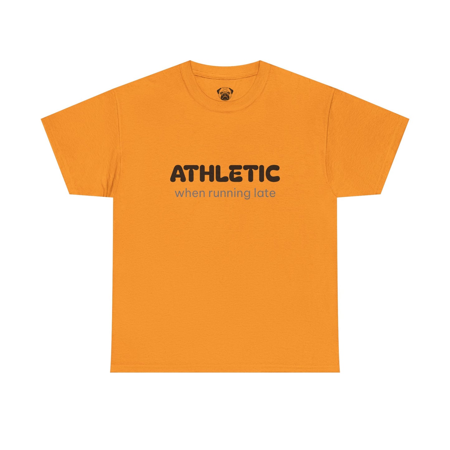 Unisex Typography Humor Tee – Athletic when running late