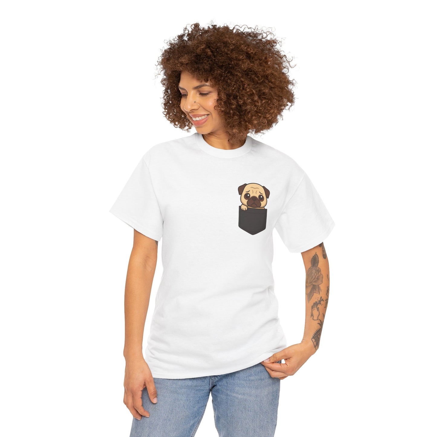 Cute Pug Lover's Club, Casual Dog Lover's T-Shirt, Gift for Pet Owners, Funny Friendship Shirt, Unisex Cotton Tee