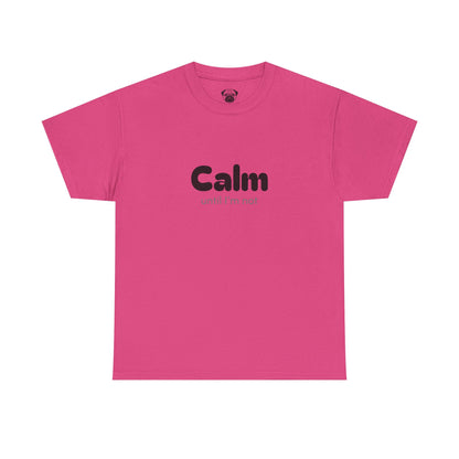 Unisex Typography Humor Tee – Calm until I'm not