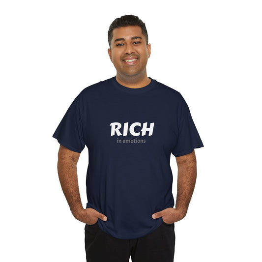 T-Shirt - Bait and Switch Humor UniSex Rich in Emotions Typography Tee