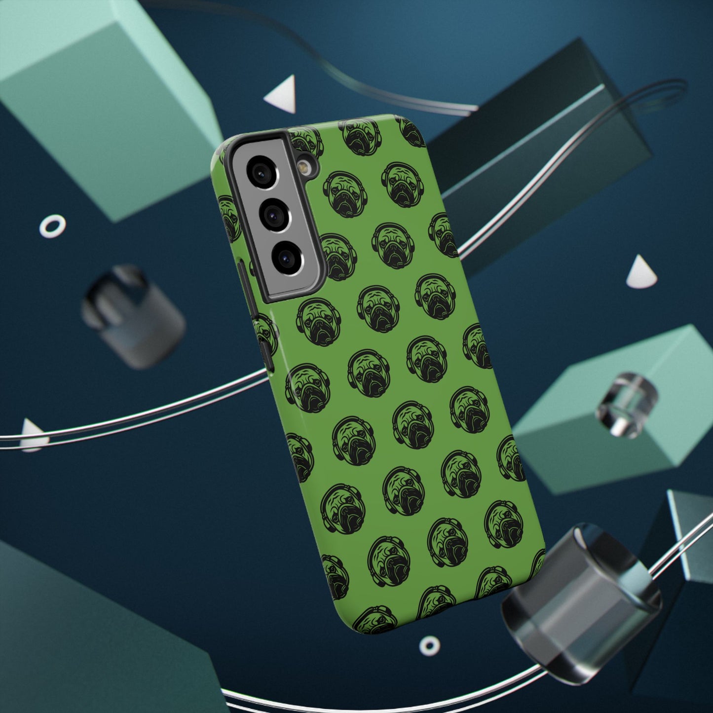 [Green] Poogstek Logo Stylish Impact-Resistant Phone Case with Cool Headphone Design, Hipster Gift, Fun Phone Accessory, Trendy Tech Case, Unique [...]