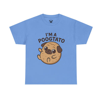Cute Pug Potato Poogtato Tee, Casual Dog Lover's T-Shirt, Halloween Gift for Pet Owners, Funny Friendship Shirt, Unisex Cotton Tee
