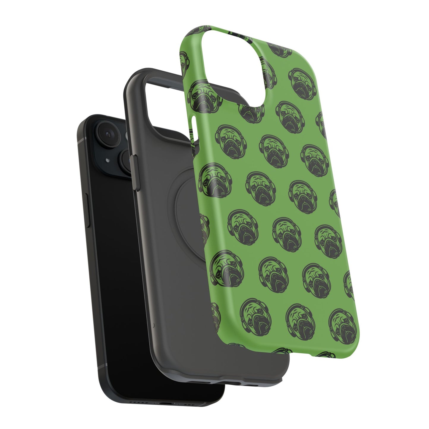 [Green] Poogstek Logo Stylish Impact-Resistant Phone Case with Cool Headphone Design, Hipster Gift, Fun Phone Accessory, Trendy Tech Case, Unique [...]