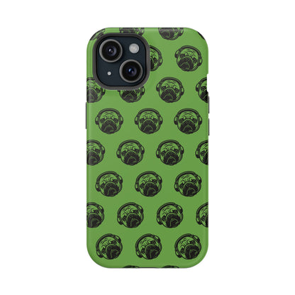 [Green] Poogstek Logo Stylish Impact-Resistant Phone Case with Cool Headphone Design, Hipster Gift, Fun Phone Accessory, Trendy Tech Case, Unique [...]