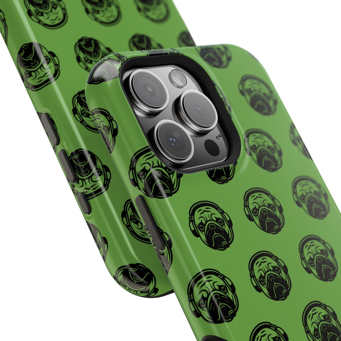 [Green] Poogstek Logo Stylish Impact-Resistant Phone Case with Cool Headphone Design, Hipster Gift, Fun Phone Accessory, Trendy Tech Case, Unique [...]