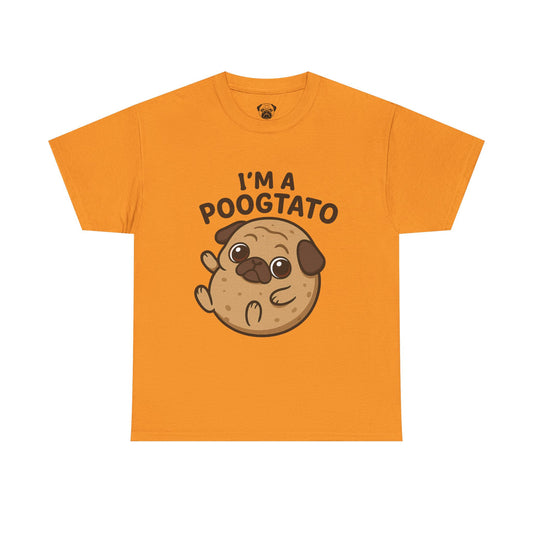 Cute Pug Potato Poogtato Tee, Casual Dog Lover's T-Shirt, Halloween Gift for Pet Owners, Funny Friendship Shirt, Unisex Cotton Tee