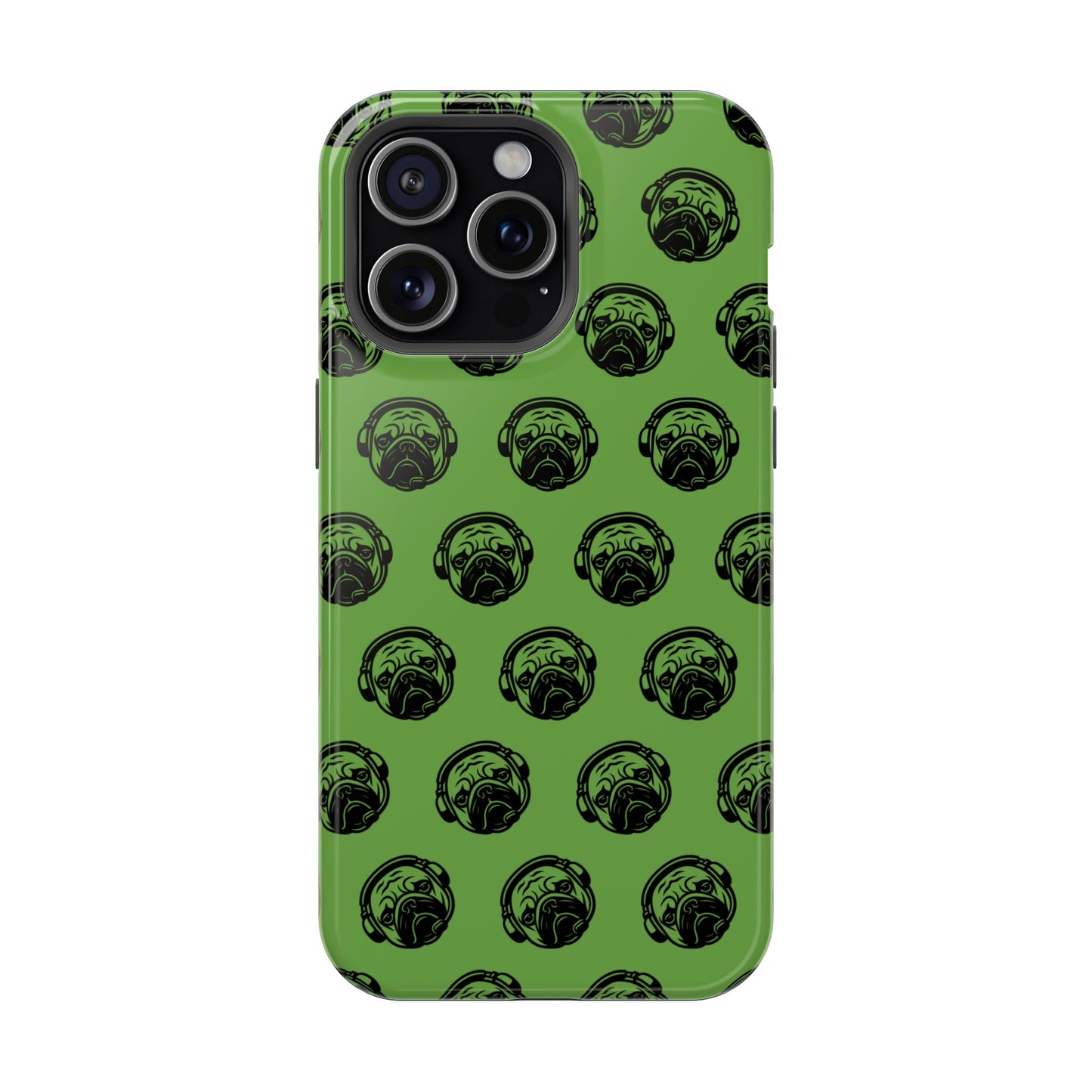 [Green] Poogstek Logo Stylish Impact-Resistant Phone Case with Cool Headphone Design, Hipster Gift, Fun Phone Accessory, Trendy Tech Case, Unique [...]